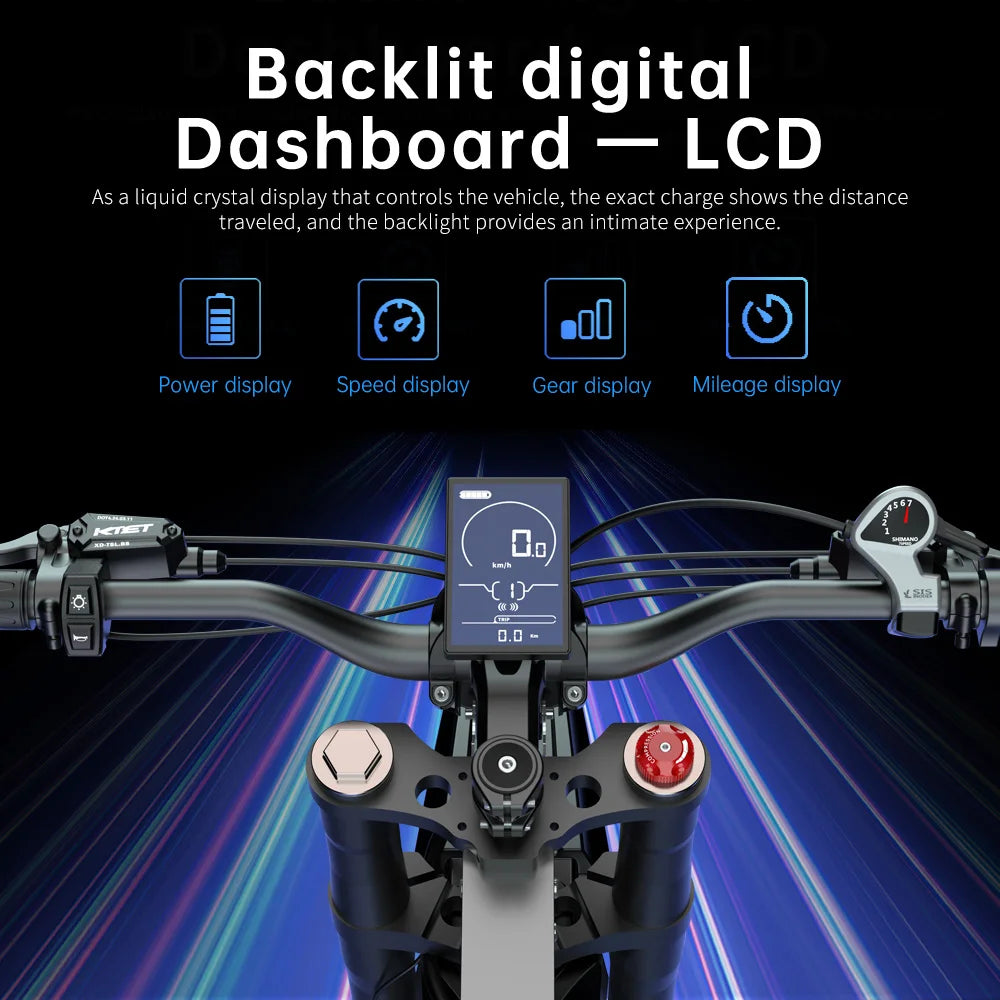 X21 Max Electric Motorcycles Brushless Gearless Motors 30AH Lithium Battery Adult off Road MTB Ebike