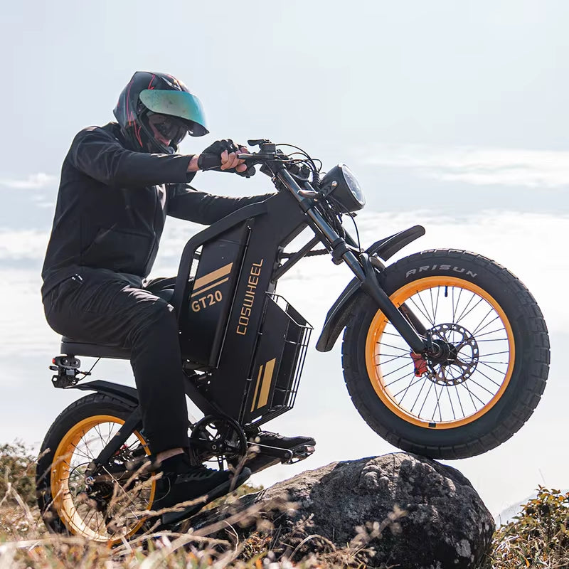GT20 Adult Electric Mountain Bike - 20-Inch 48V Fat Tire E-Bike with High-Speed Motor and Long Range