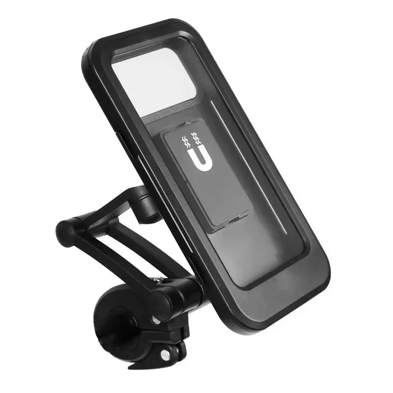 Premium Waterproof Motorcycle Phone Holder with 360° Swivel Adjustable Stand for Secure Navigation and Communication