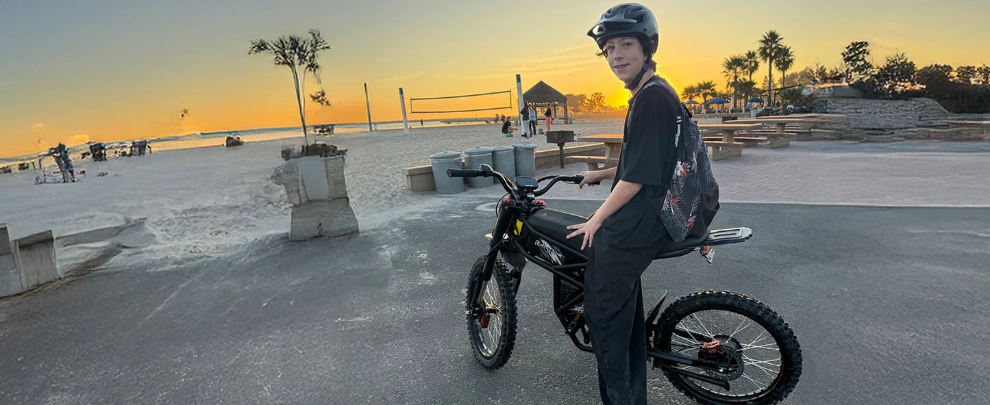Electric Dirt Bike for Adults 2000W, Max 37MPH&85Mile Long Range Ebike with 25'' Tires, 1747Wh Dual  Battery E Bike Motorcycle