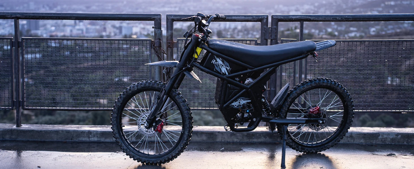 Electric Dirt Bike for Adults 2000W, Max 37MPH&85Mile Long Range Ebike with 25'' Tires, 1747Wh Dual  Battery E Bike Motorcycle
