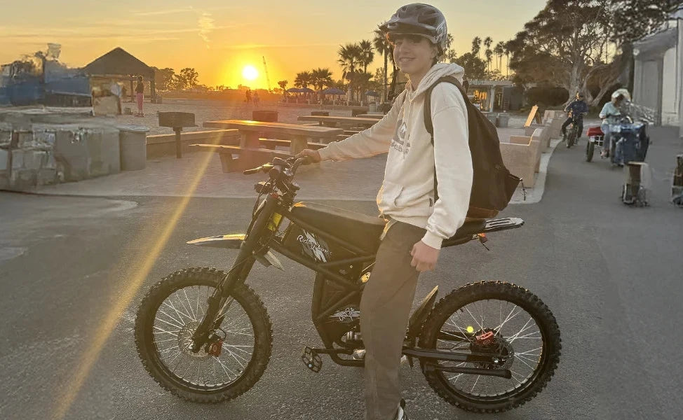 Electric Dirt Bike for Adults 2000W, Max 37MPH&85Mile Long Range Ebike with 25'' Tires, 1747Wh Dual  Battery E Bike Motorcycle
