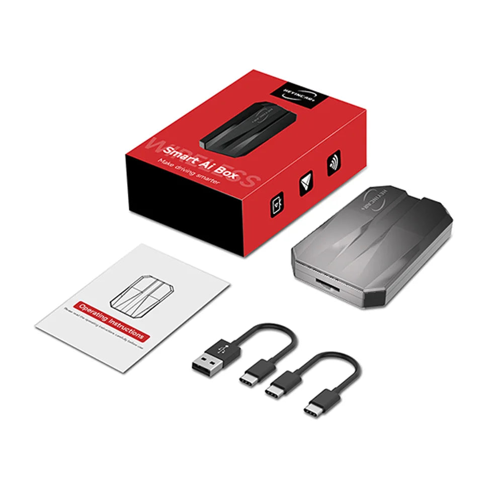 Transform Your Driving Experience with the HEYINCAR Smart AI Box: Seamless Wireless CarPlay & Android Auto Adapter for Streaming Netflix and YouTube