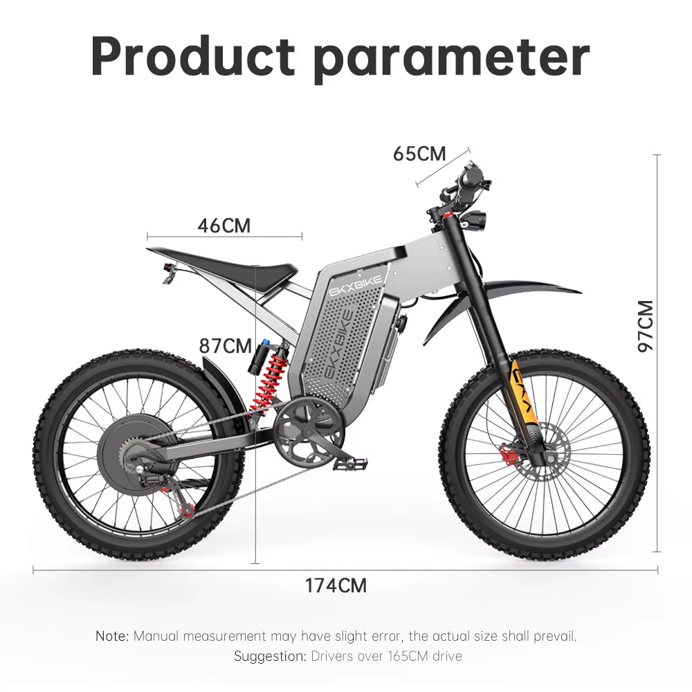 X21 Max Electric Motorcycles Brushless Gearless Motors 30AH Lithium Battery Adult off Road MTB Ebike