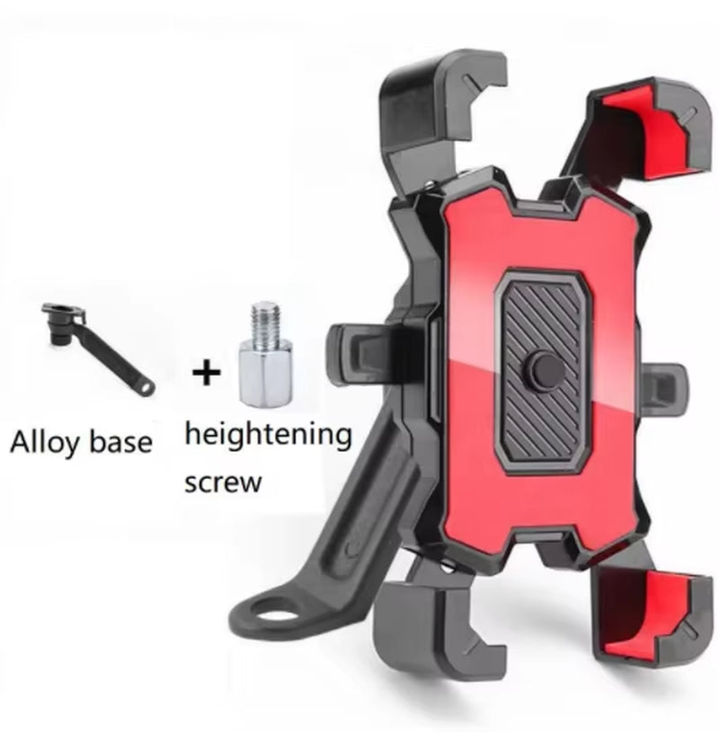 Premium Waterproof Motorcycle Phone Holder with 360° Swivel Adjustable Stand for Secure Navigation and Communication