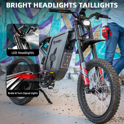 Unleash Adventure with the X2 Pro Electric Motorcycle – 6000W Peak Power, 60V30Ah Battery, and Speeds Up to 85 km/h!