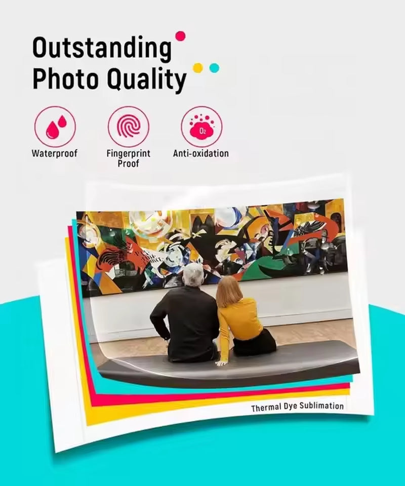 The Ultimate Liene 4x6'' Portable Photo Printer - Capture and Print Memories Instantly with Vibrant Quality