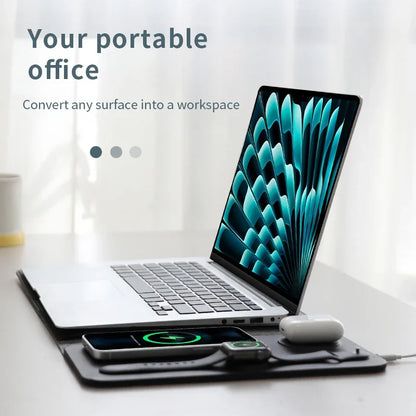 Revolutionary 5-in-1 Wireless Charging Laptop Sleeve for MacBook Air & Pro (11-14 Inch)