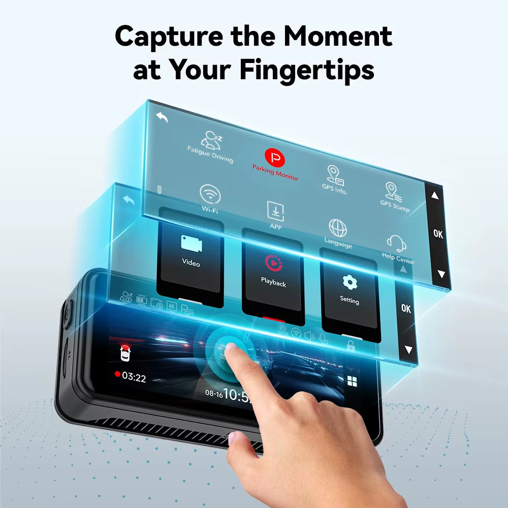 Experience Unmatched Clarity with the F8 4K+1080P Dual Lens Dash Cam - Your Ultimate Driving Companion!