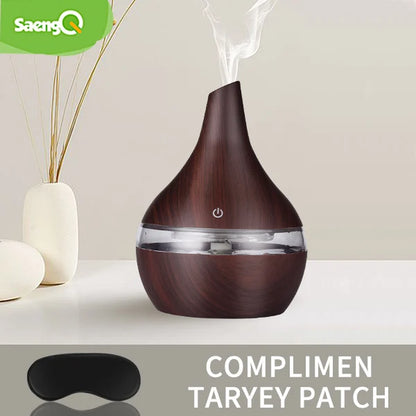 Transform Your Space with the Elegant Electric Aroma Air Diffuser: Wood Ultrasonic Humidifier for Essential Oil Aromatherapy and Cool Mist