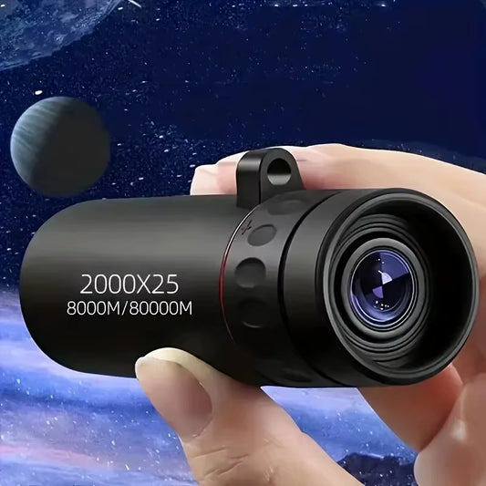 Experience the Universe: 2000X25 HD Monocular Telescope - Compact, Portable, and Perfect for Outdoor Adventures and Stargazing