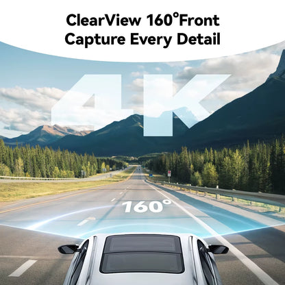 Experience Unmatched Clarity with the F8 4K+1080P Dual Lens Dash Cam - Your Ultimate Driving Companion!