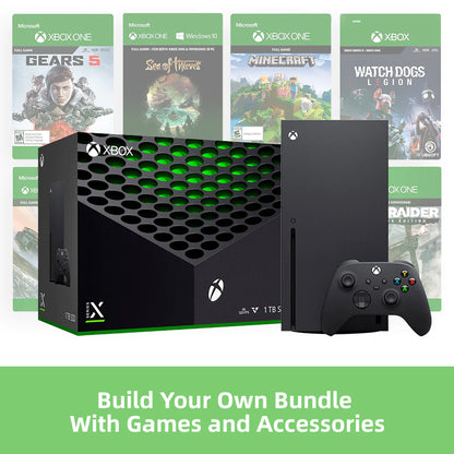 Unleash Your Gaming Potential with the Series X 1TB Customizable Console Bundle - Choose Your Games & Accessories!
