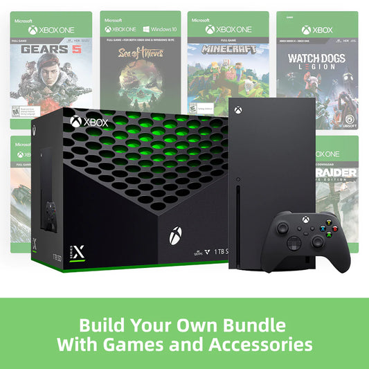 Unleash Your Gaming Potential with the Series X 1TB Customizable Console Bundle - Choose Your Games & Accessories!