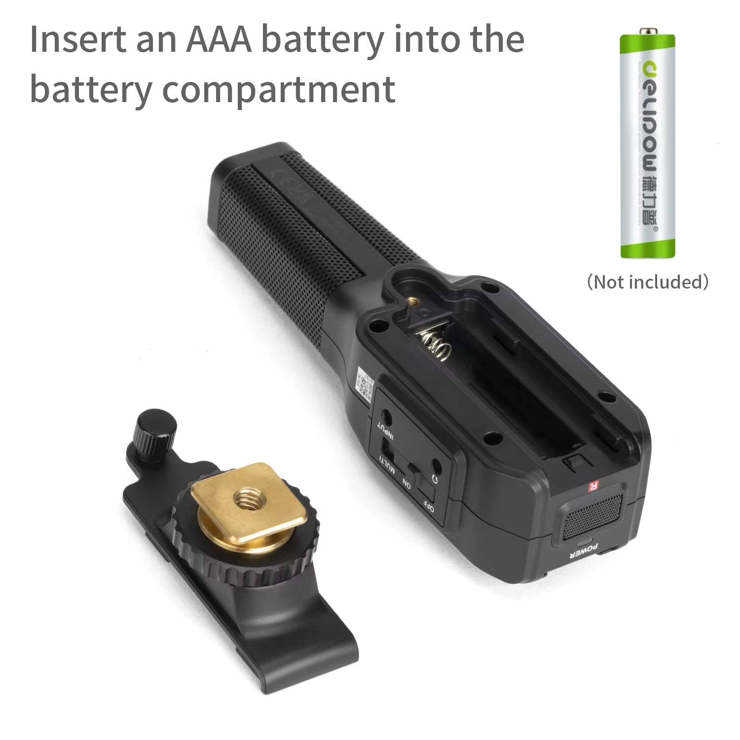 Vmic4 On-Camera Dual-Capsule Condenser Microphone for Professional Recording and Streaming on PC, Smartphones, and DSLRs