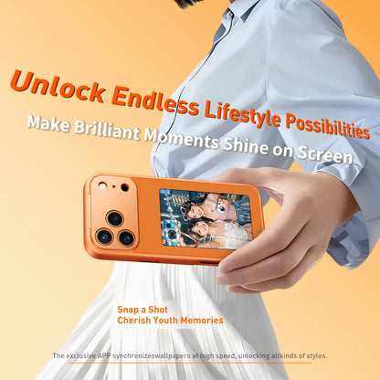 Customizable Smart NFC E-Ink Phone Case for iPhone 17 Pro Max - Stylish, Shockproof Protection with DIY Projection Features