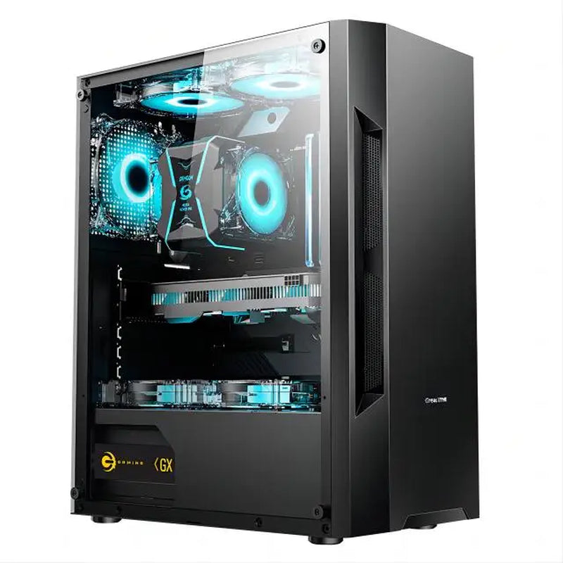 Unleash Your Gaming Potential with the High-Performance Core A8 7680 Desktop PC - 16GB RAM, 500GB SSD, and Stunning Tempered Glass Design