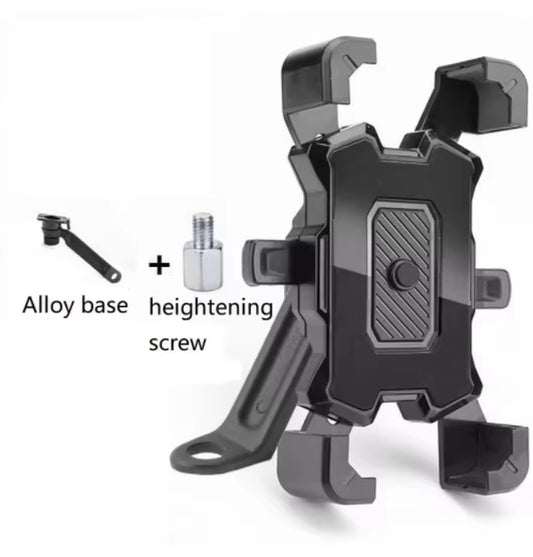Premium Waterproof Motorcycle Phone Holder with 360° Swivel Adjustable Stand for Secure Navigation and Communication