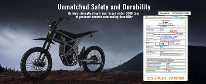 Electric Dirt Bike for Adults 2000W, Max 37MPH&85Mile Long Range Ebike with 25'' Tires, 1747Wh Dual  Battery E Bike Motorcycle
