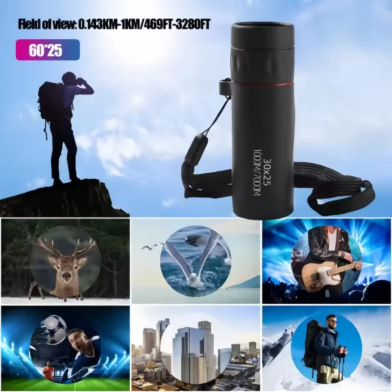 Experience the Universe: 2000X25 HD Monocular Telescope - Compact, Portable, and Perfect for Outdoor Adventures and Stargazing