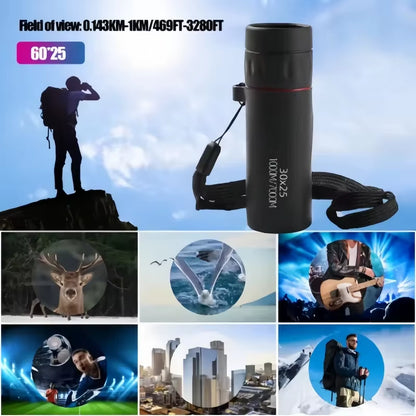 Experience the Universe: 2000X25 HD Monocular Telescope - Compact, Portable, and Perfect for Outdoor Adventures and Stargazing