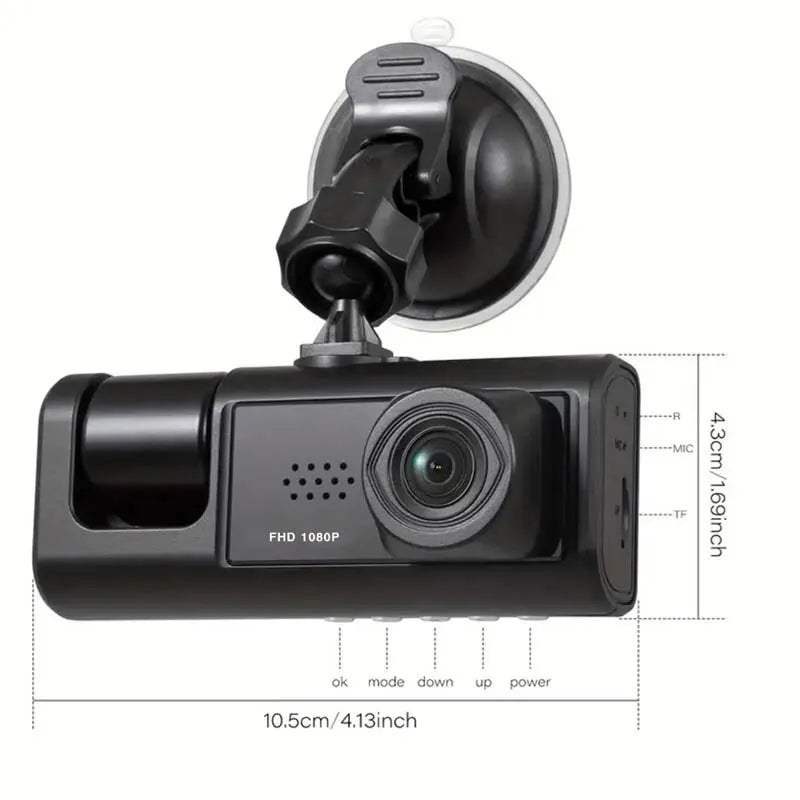 Experience Ultimate Safety with Our 1080P Dash Cam Featuring IR Night Vision, Loop Recording, and 2" IPS Screen - Perfect for Your Vehicle!