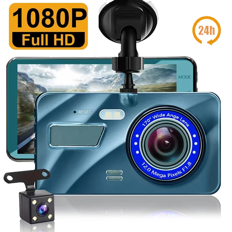 Experience Unmatched Clarity with Our Dual Lens 4.0 Inches Car DVR Dash Cam - Your Ultimate Driving Companion!