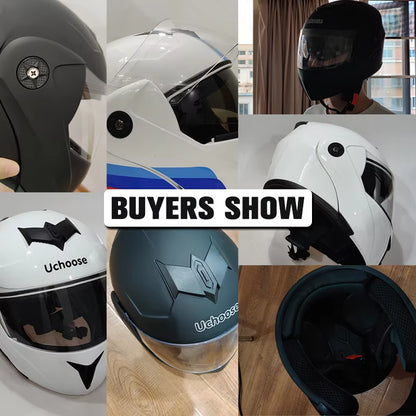 Premium DOT Certified Modular Flip-Up Motorcycle Helmet with Double Lens Visor - Unisex Safety Gear