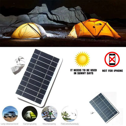 Portable 5V 2W USB Solar Panel Charger - Eco-Friendly Power for Your Mobile Devices