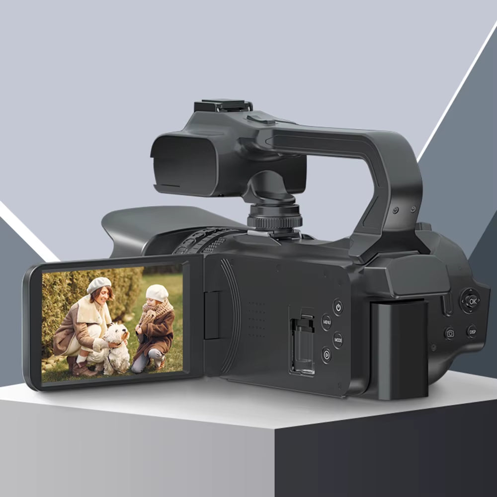 Capture Stunning Moments with the Full 6K Camcorder: 64MP Professional Digital Video Camera for Youtubers and Vloggers with 4" Touch Screen and Auto Focus
